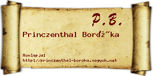 Princzenthal Boróka névjegykártya